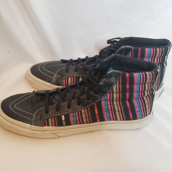 Vans Old Skool Sk8 Hi Guate Stripe Multicolor Mens 7 High Top Lace Up main image 10